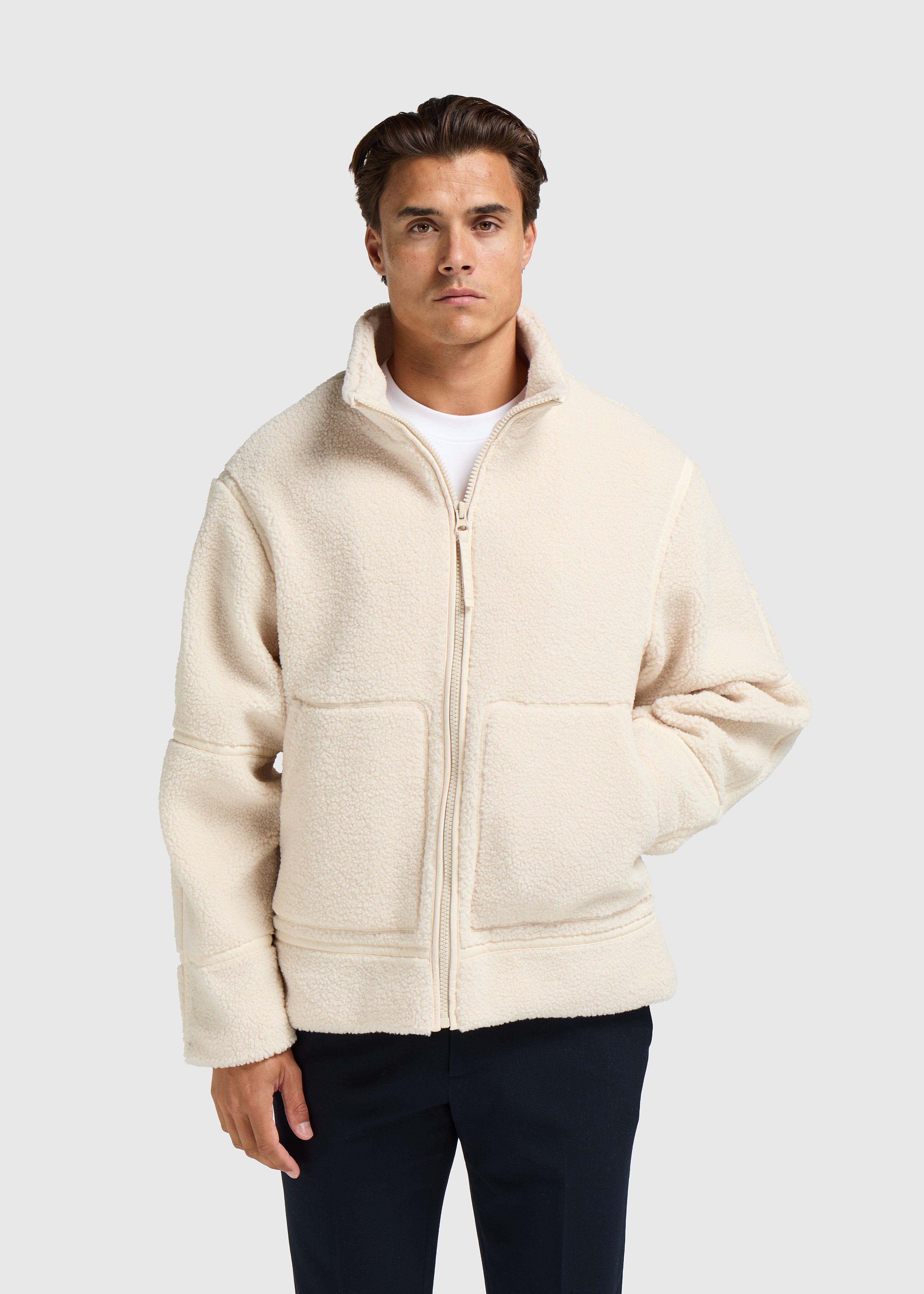 wollen jas - White Sand