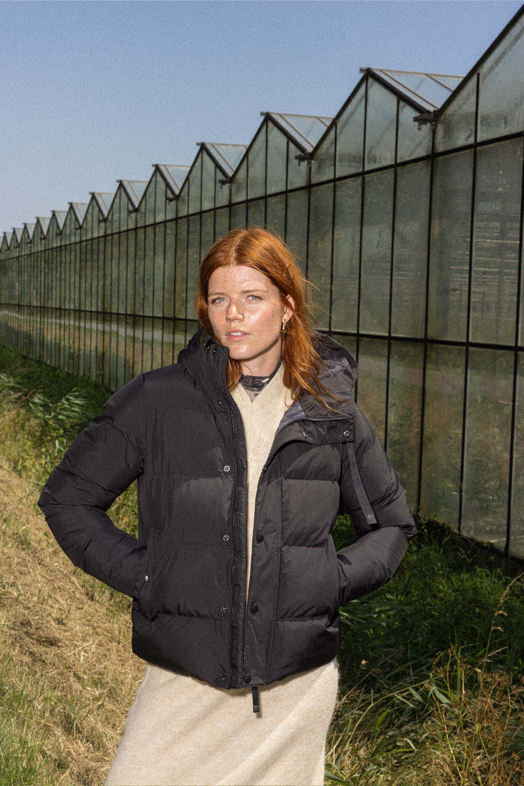 korte bubblecoat voor vrouwen