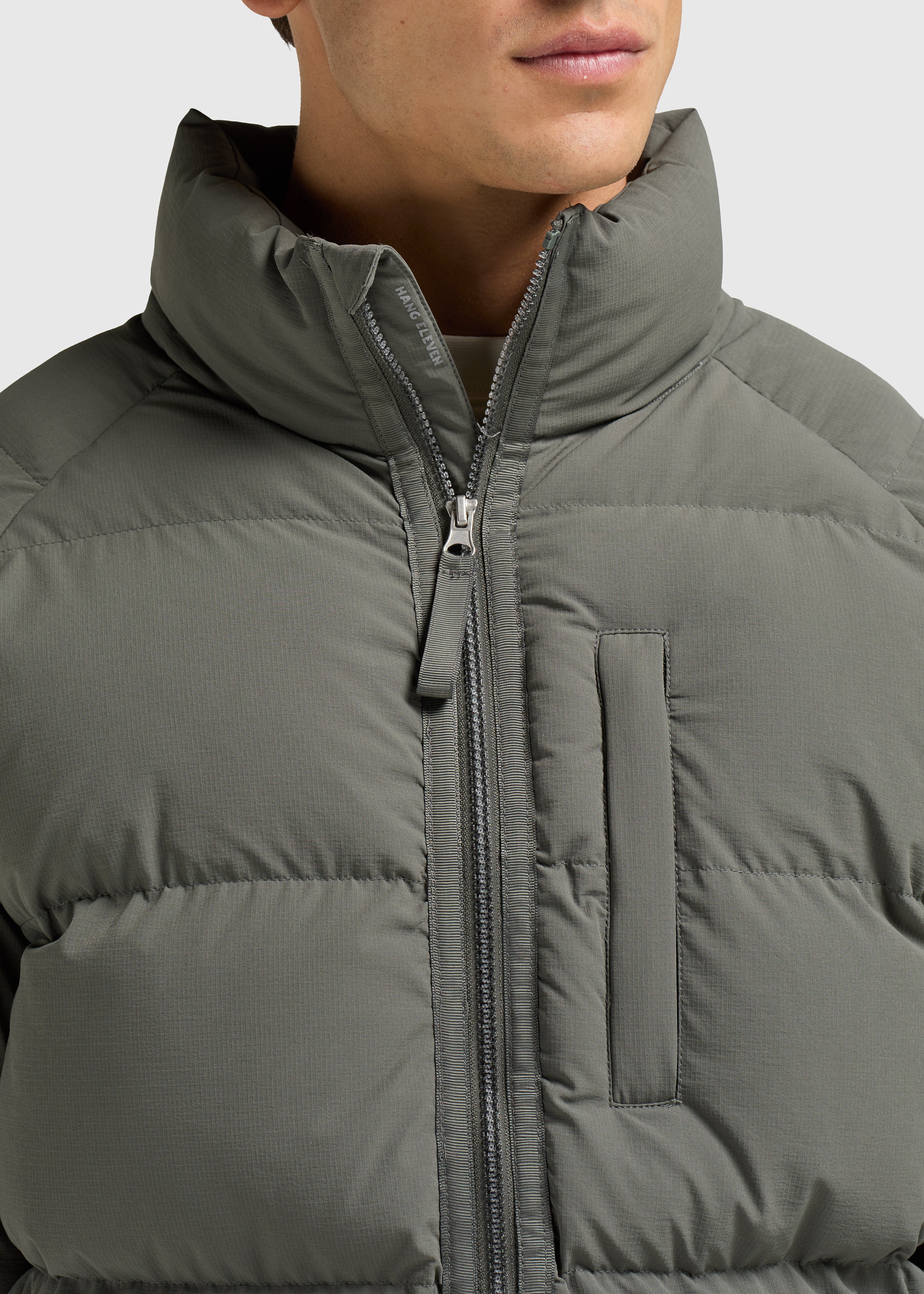 Ripstop Puffer Jas - Donker groen