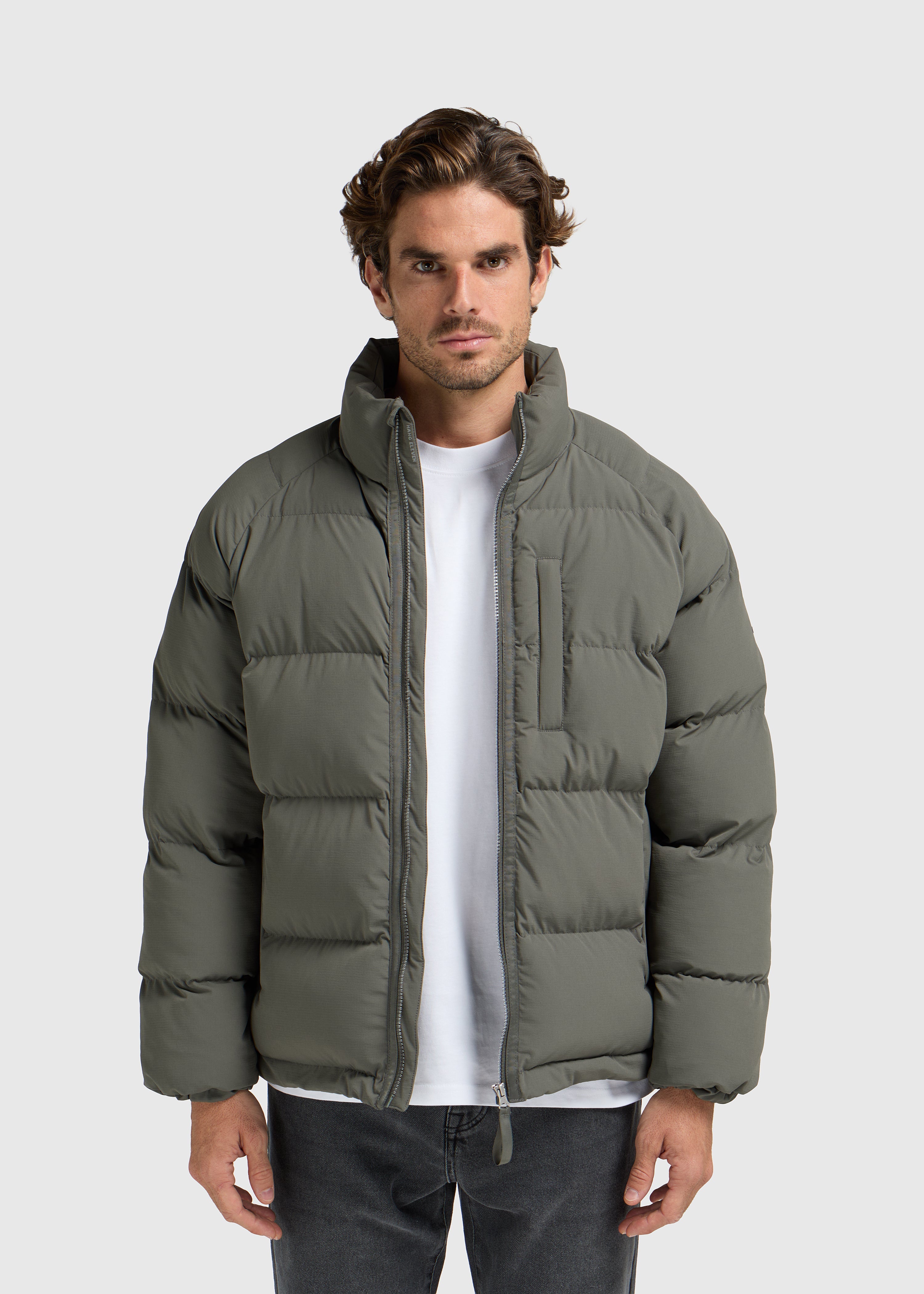 Ripstop Puffer Jas - Donker groen