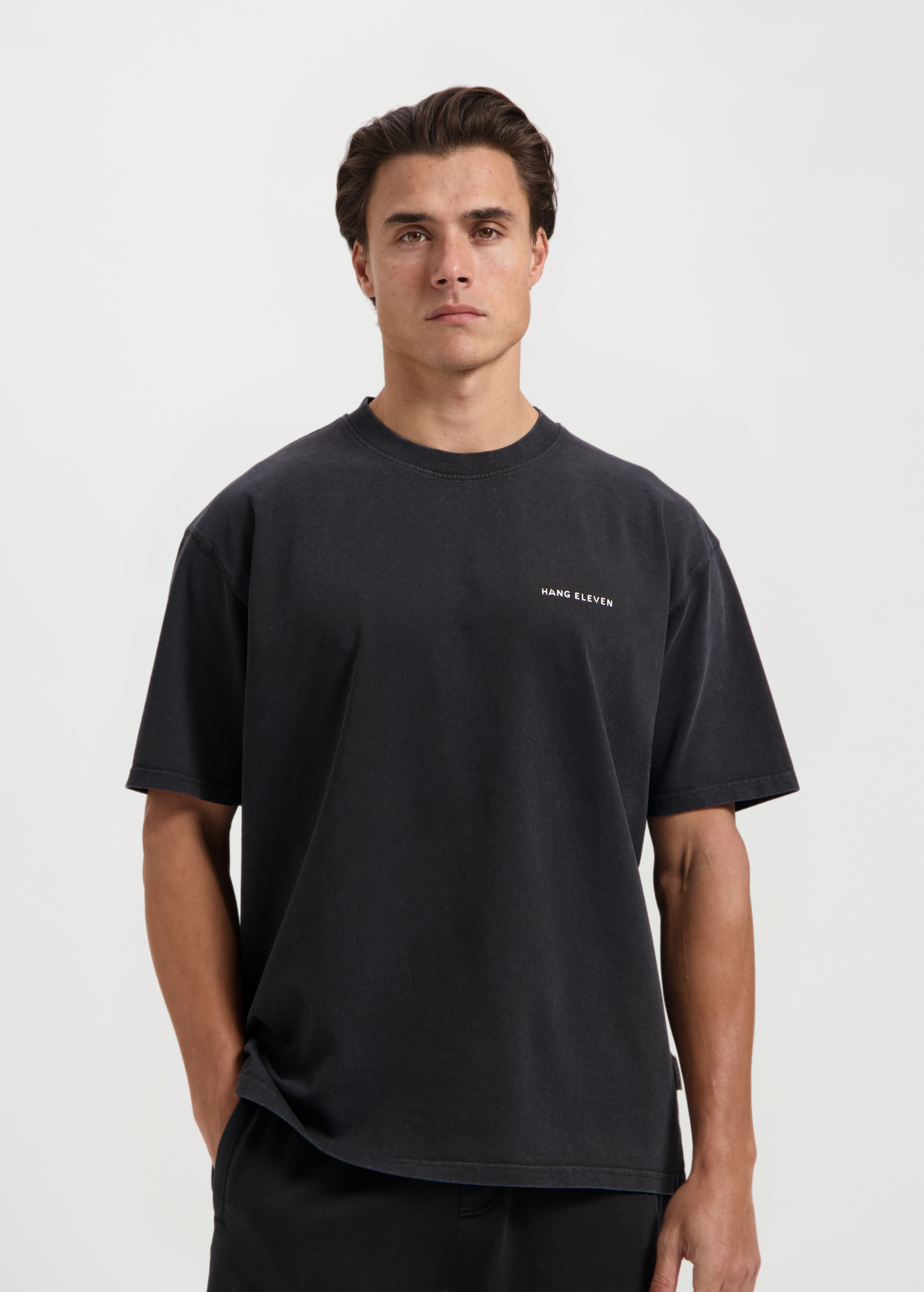 Essential T-shirt - Acid Wash zwart