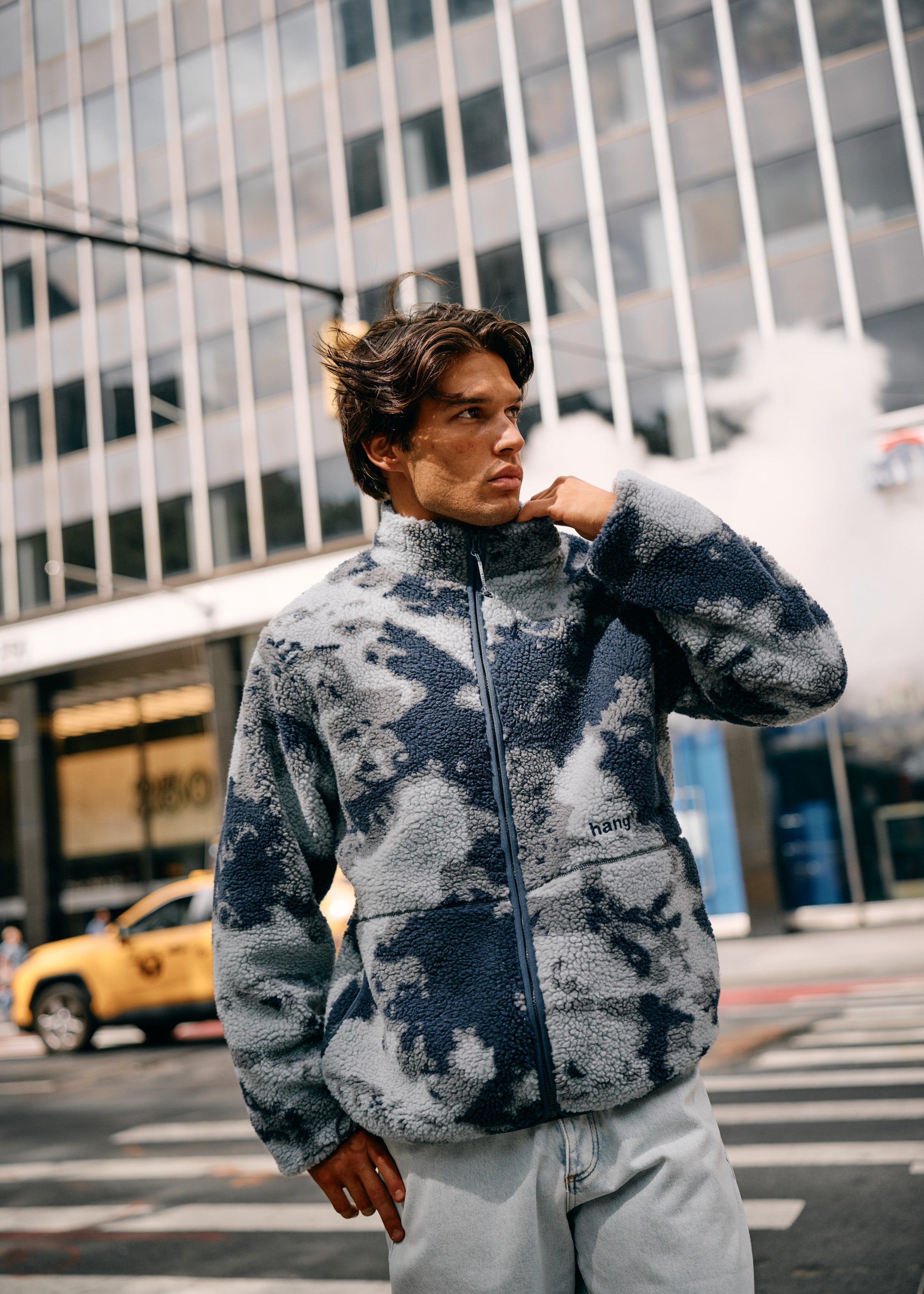 Teddy Cloud Jacket - Navy