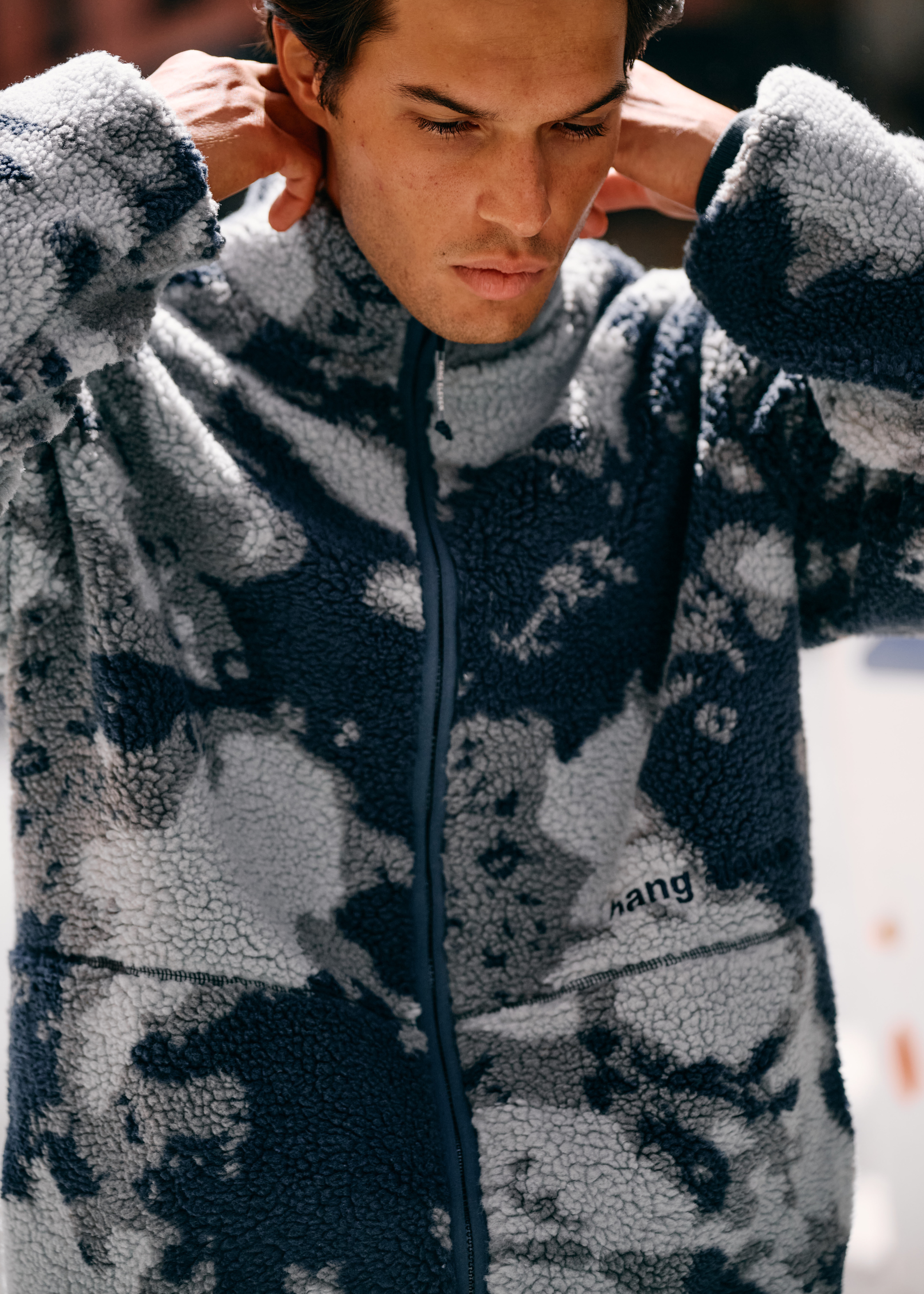 Teddy Cloud Jacket - Navy