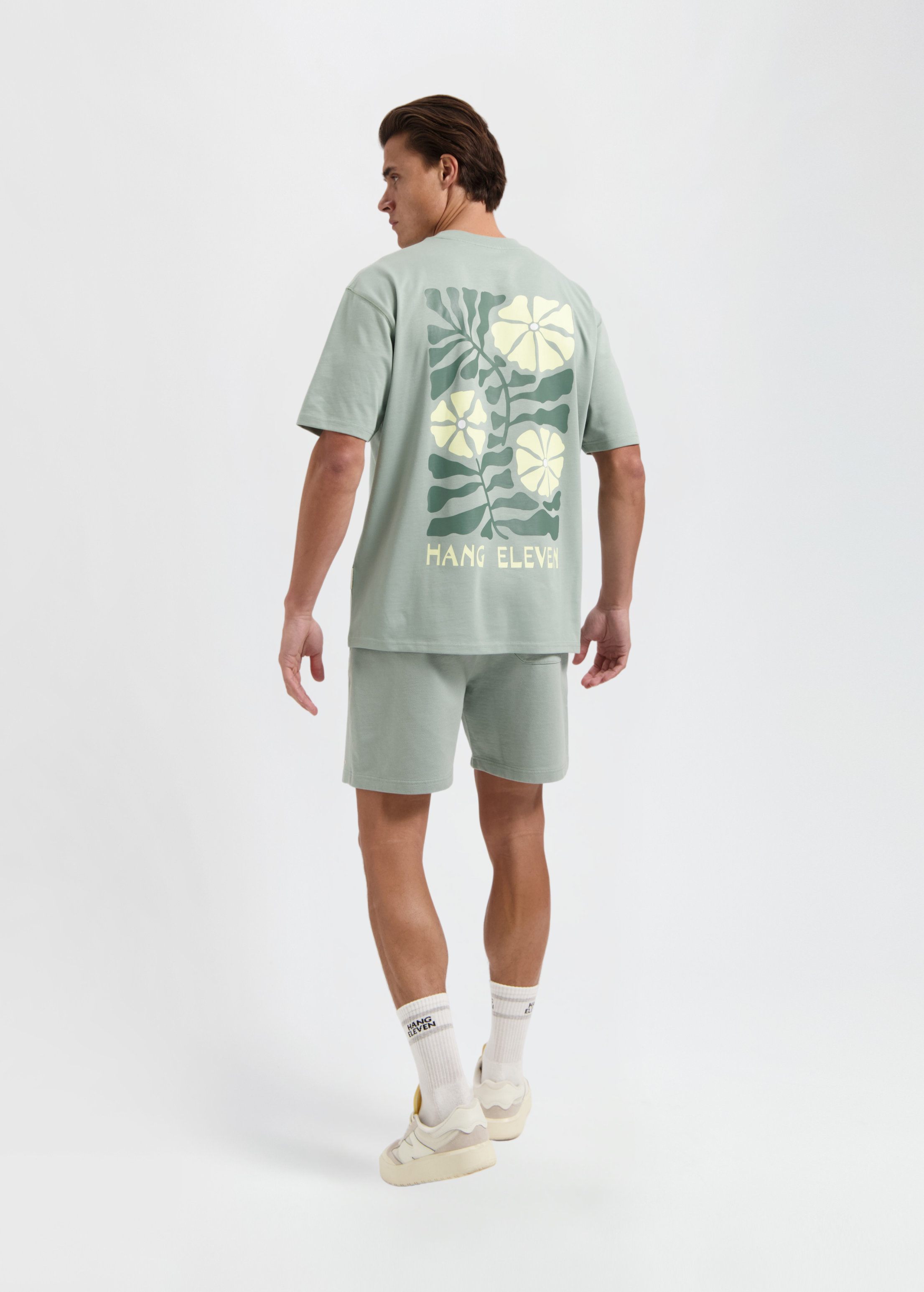 Bloemen T-shirt - Groen