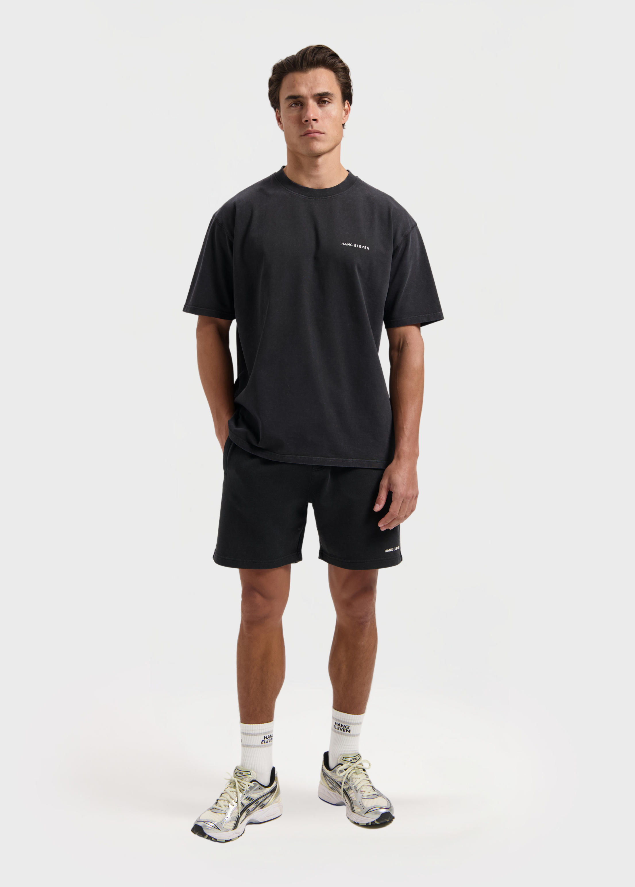 Essential T-shirt - Acid Wash zwart