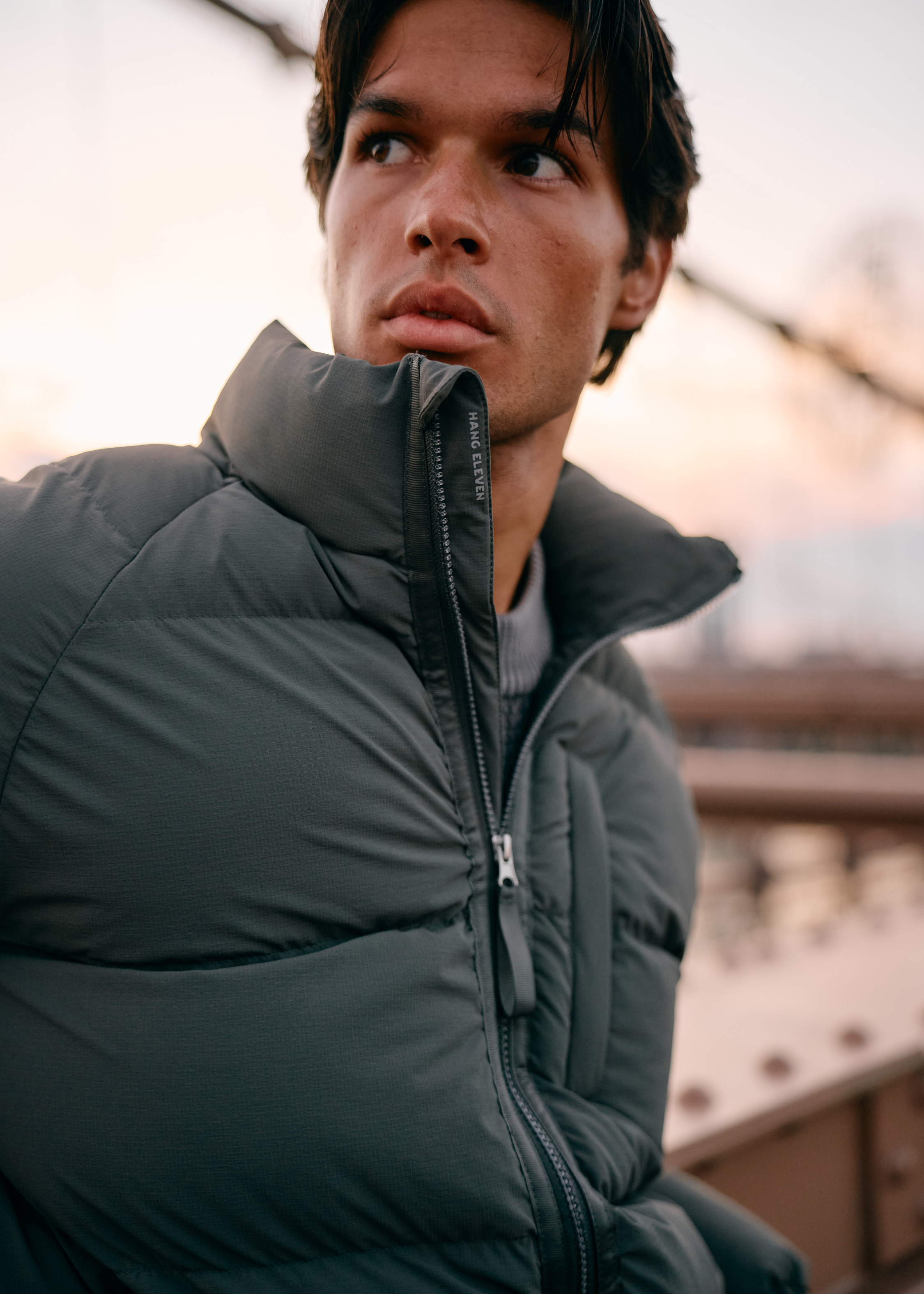 Ripstop Puffer Jas - Donker groen