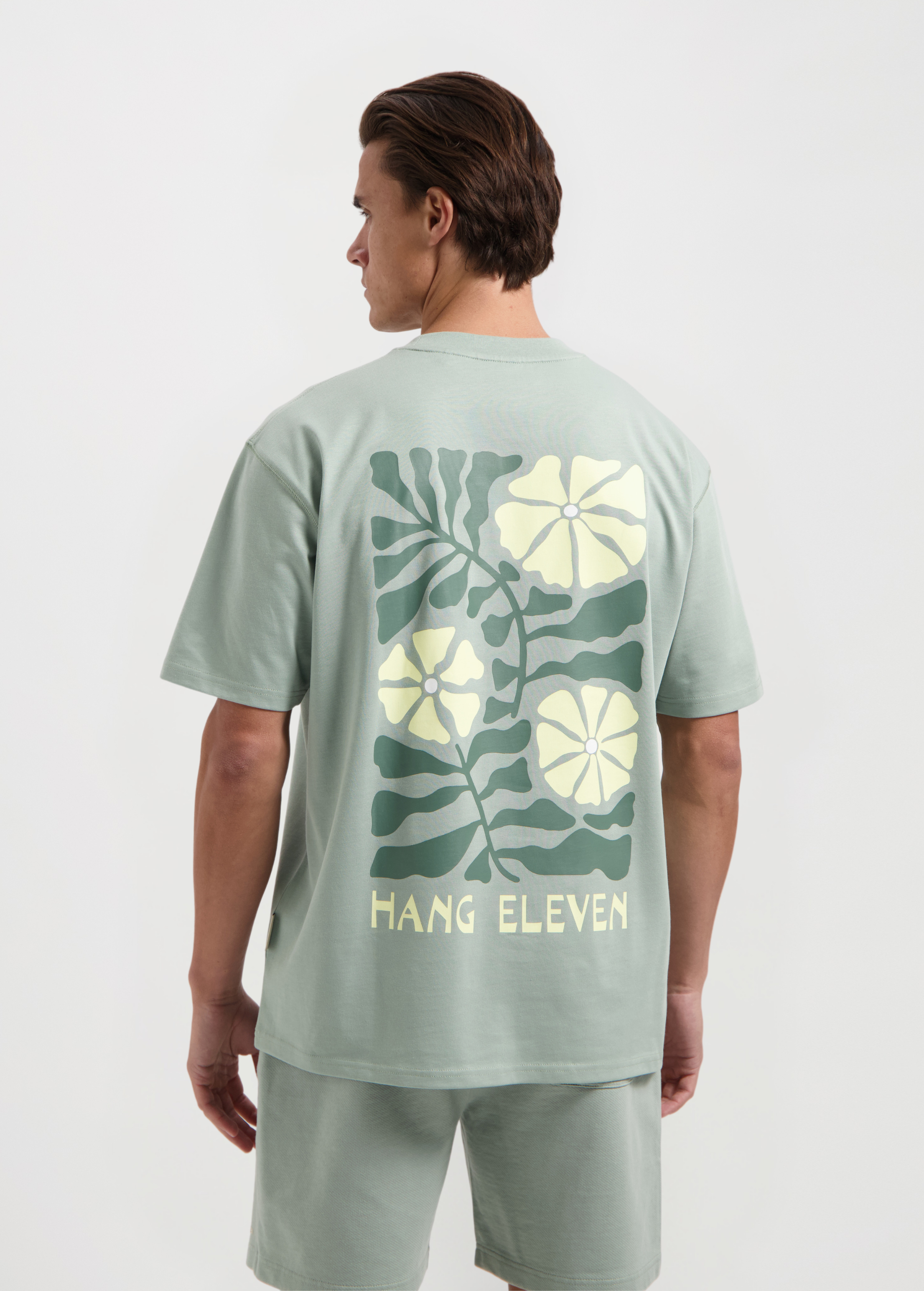 Bloemen T-shirt - Groen