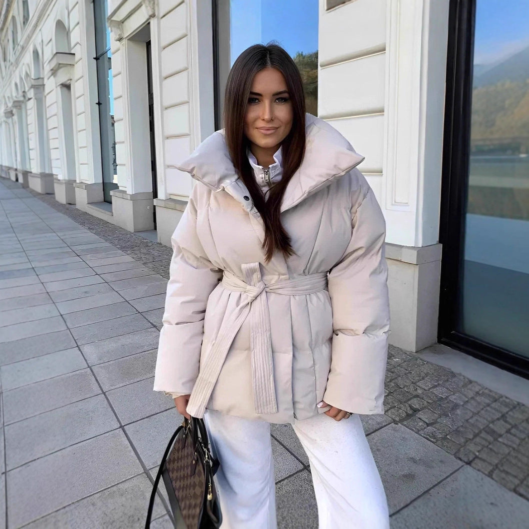 Warme & Losvallende Katoenen damesjas