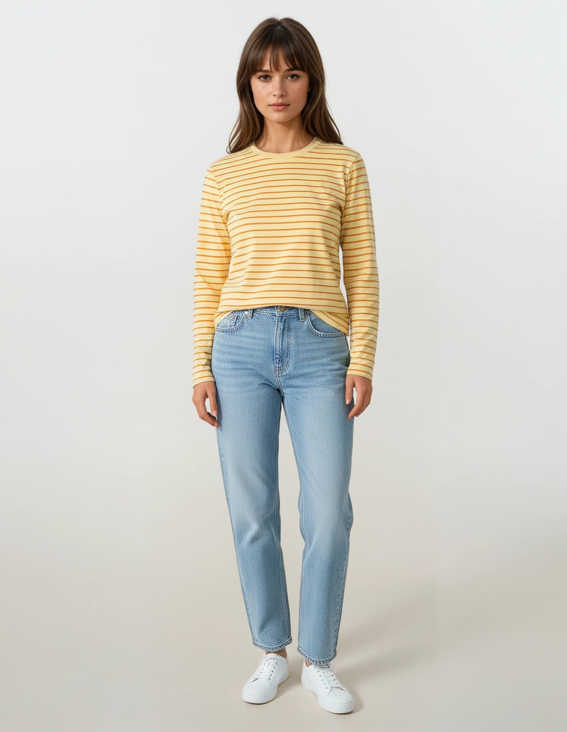 Mini Logo Stripes LS T-Shirt