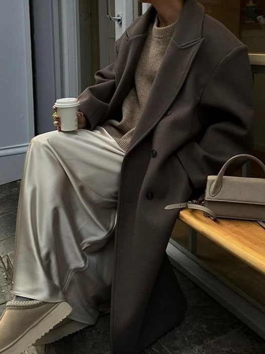 Oversized mantel jas