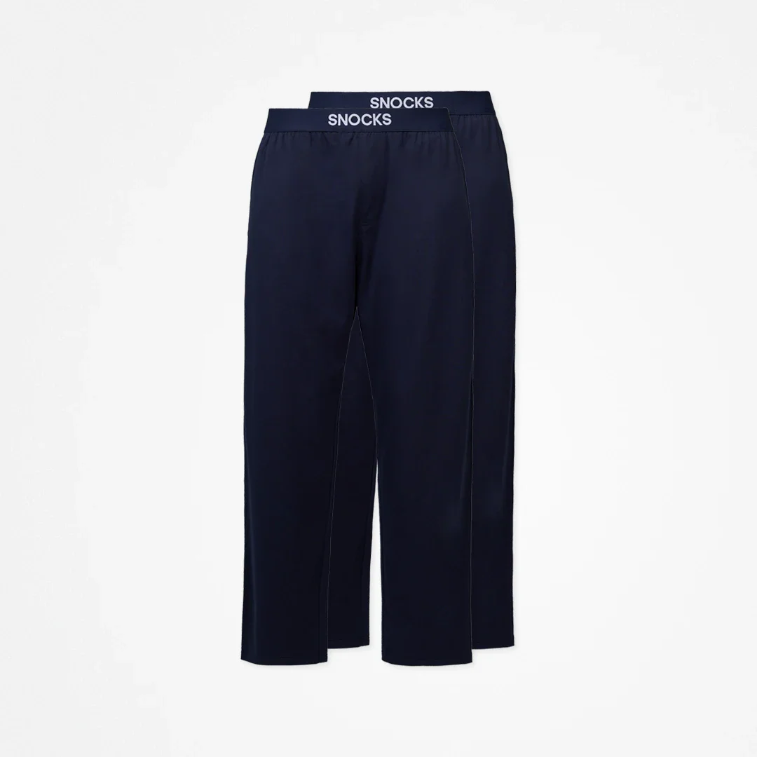Heren Pyjamabroek Lang – Donkerblauw