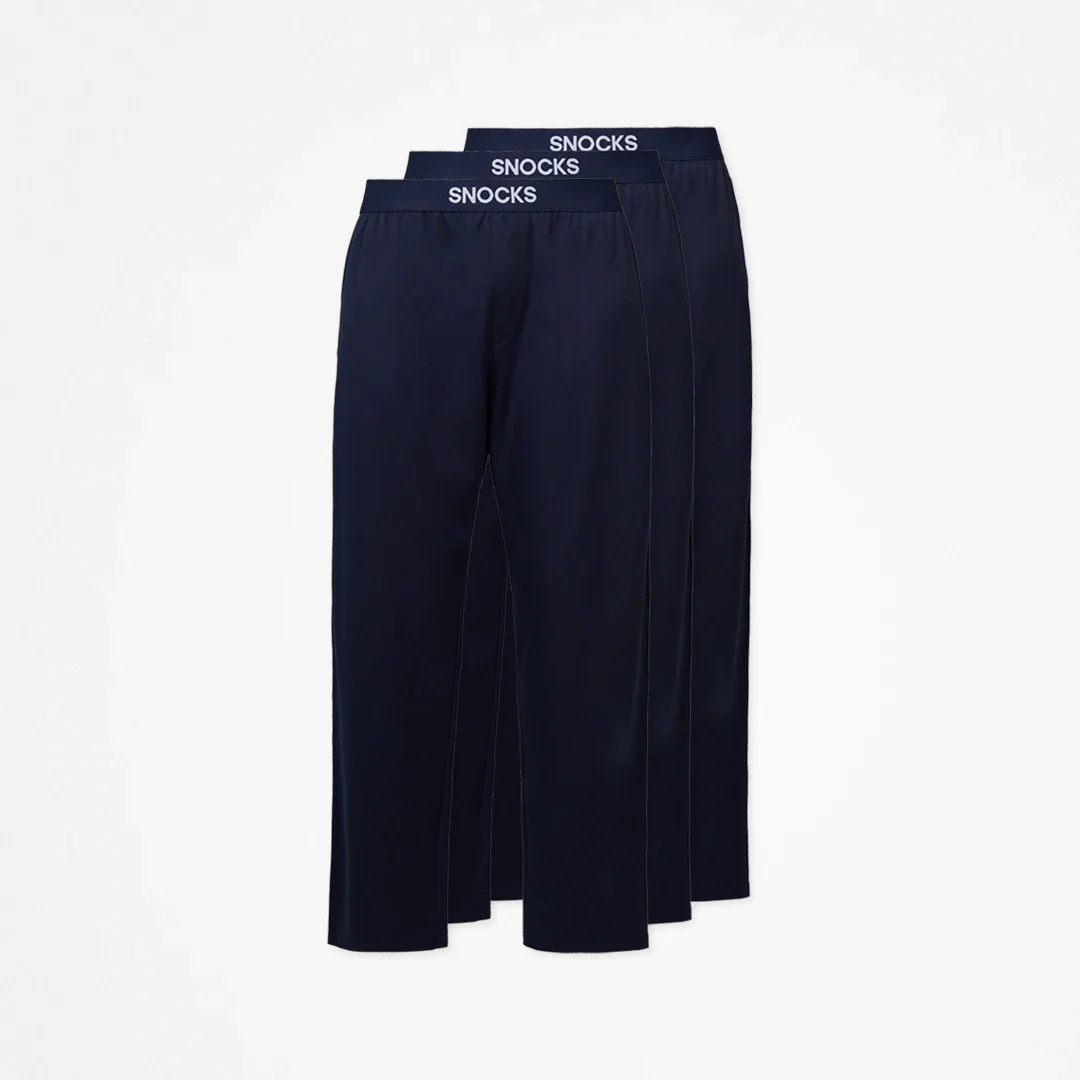 Heren Pyjamabroek Lang – Donkerblauw