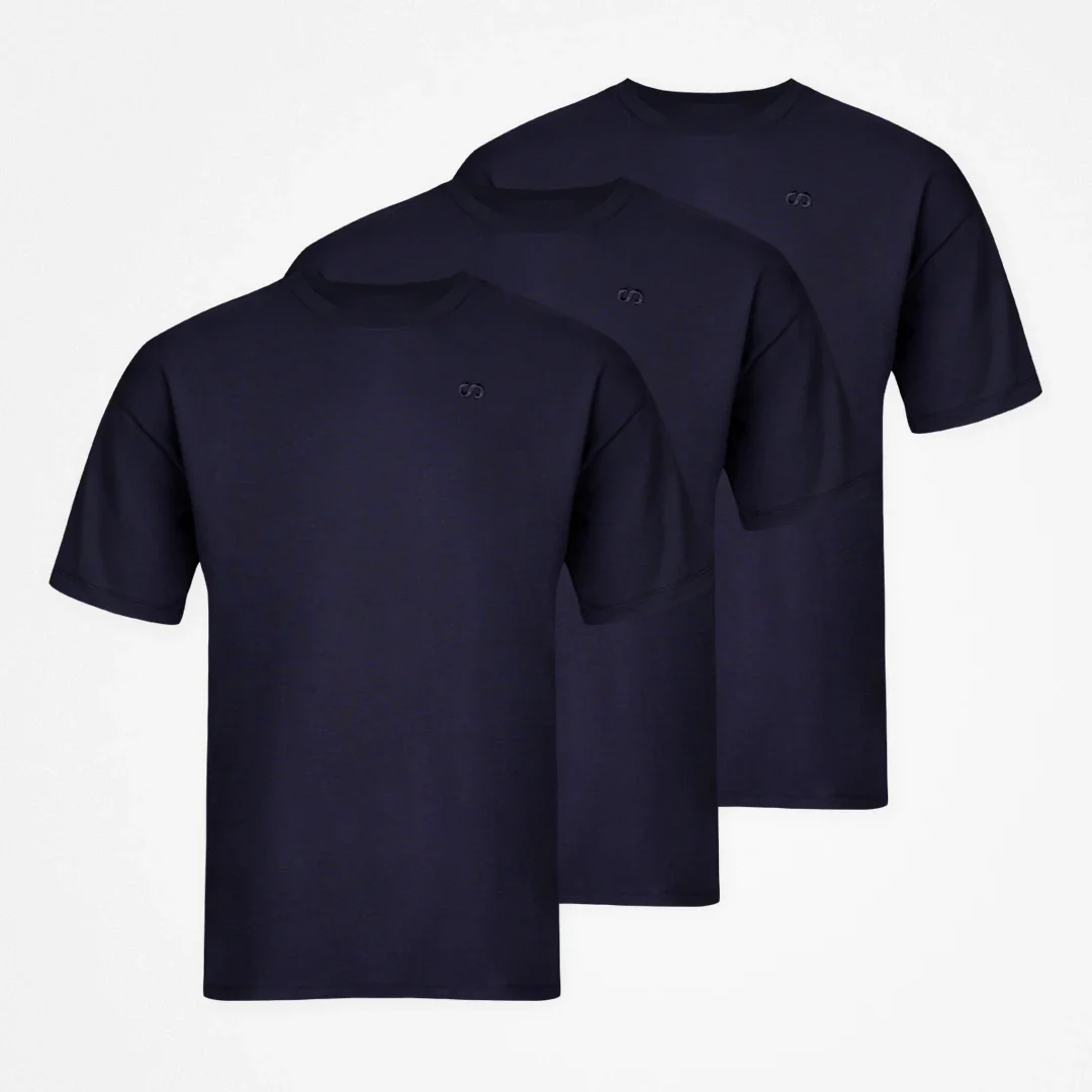 Heren Pyjamashirt met Korte Mouwen | Donkerblauw