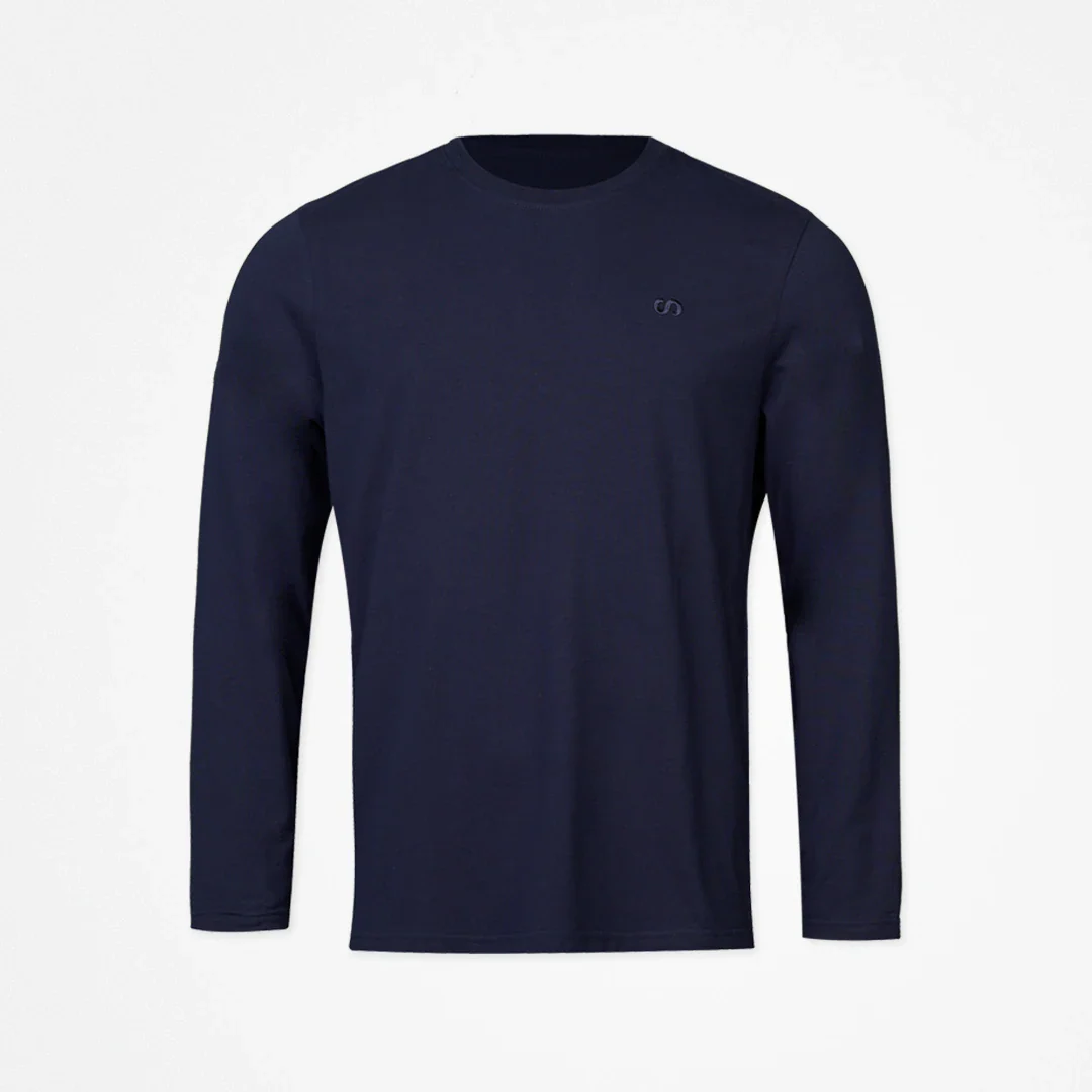 Heren Pyjamashirt met Lange Mouwen | Donkerblauw