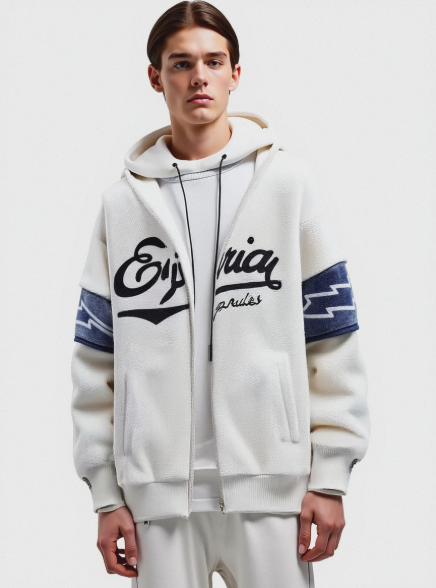 Fleece Gevoerd Sweatshirt voor Heren