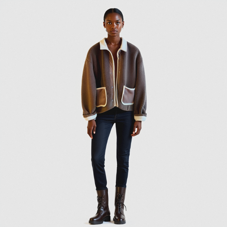 Warme Lamswollen Damesjas