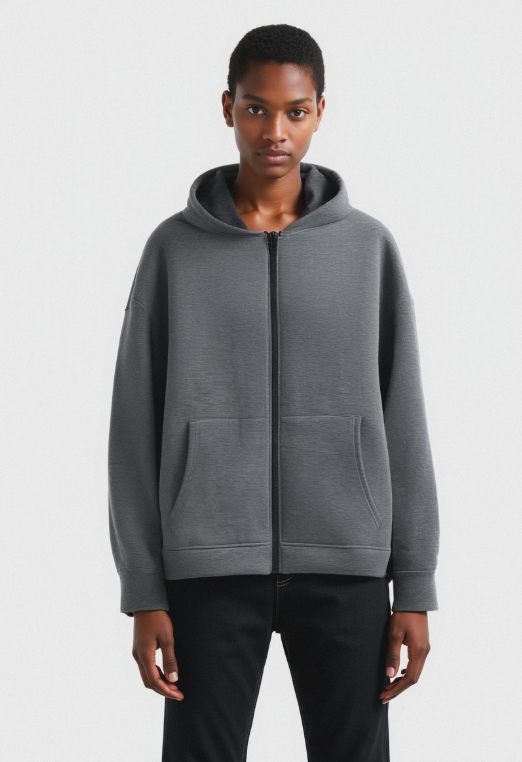 Grijze Damenjas met kap